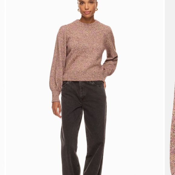 NWOT Marine Layer Women’s Alma Blouson Puff Sleeve Sweater Autumn Multi Small - Picture 8 of 14